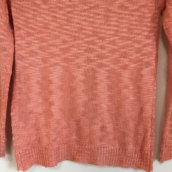 Pink Republic big girls light orange fringe trim pull over sweater - Picture 6 of 15
